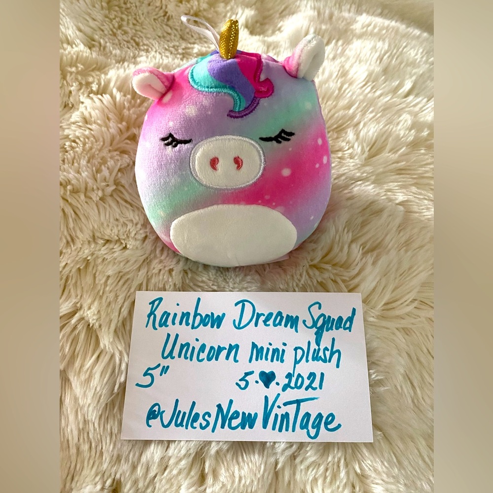 🩷DREAM~LOVE~SQUAD🌈Rainbow Unicorn Mini Plush Squishmallow🩷